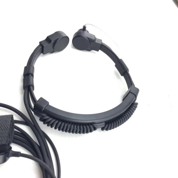 Motorola MTP3150 3250 6750 Heavy Duty Throat Microphone with Acoustic Tube Headphone