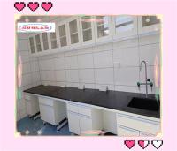 Customizable Chemistry Lab Bench With Sinks Insertion Aluminum Alloy Handle For Hospital