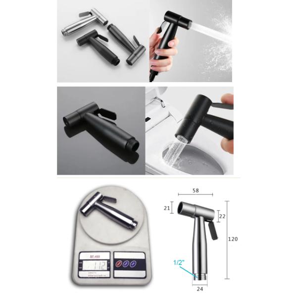 Moderno Design Toilete de aço inoxidável frio Bidet Diaper Handheld Set Estilo sustentável