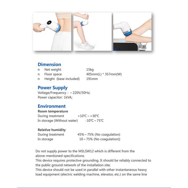 Physiotherapy Home Use Pain Relief Electromagnetic Focused Extracorporeal Shockwave Therapy Machine