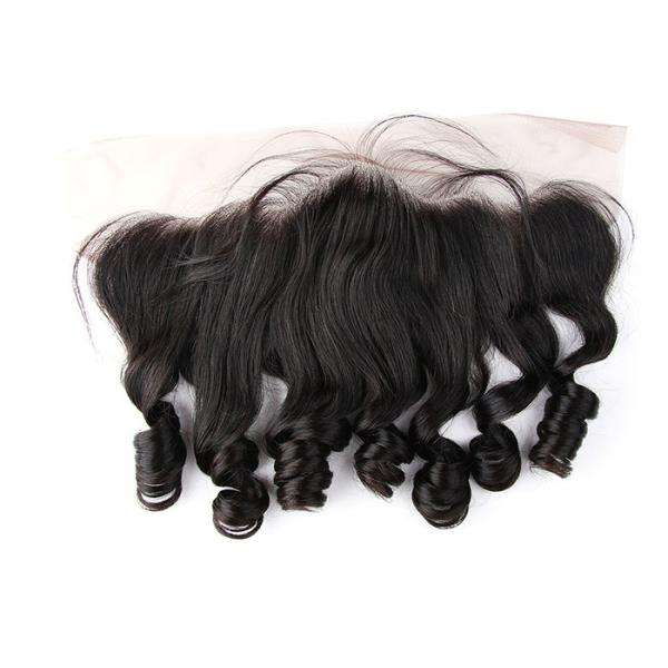 Ear To Ear Lace Top Closure Natural Black 1b# Loose Wave Brazilian Remy Hair