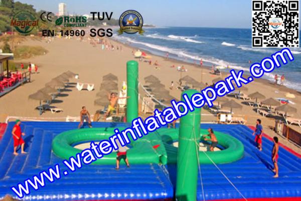 Outdoor Inflatable Sport Games / Inflatable Volleyball Court