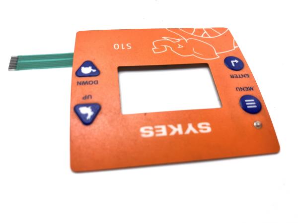Chemicals Resistant Backlit Membrane Switch Waterproof With Molex 0.5MM Pitch
