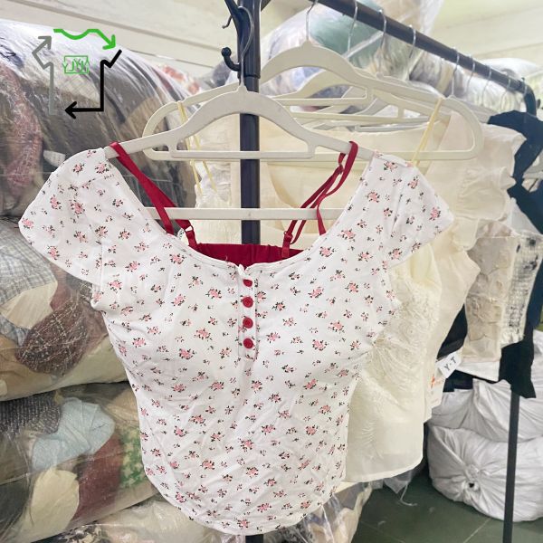 Wholesale High Quality Used Strapless Tops & Dresses Polyester/Cotton Material Grade a Hot Girl Outfit Sexy Style China Second Hand Clothes