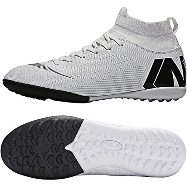 35-45 Rubber Turf Indoor Soccer Shoes High Top Ankle Boots TF Ag