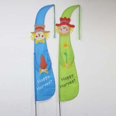 Harvest Garden Flag Scarecrow