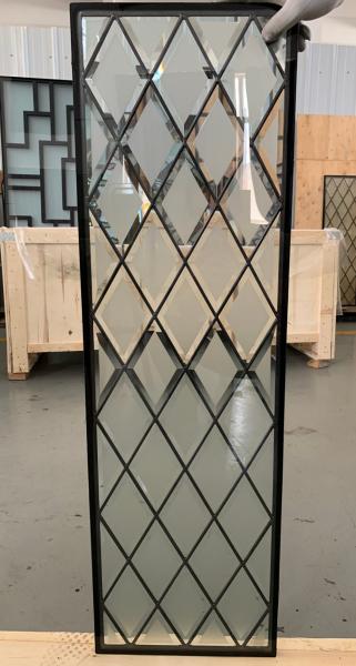 80 X 25in Door Leaded Glass