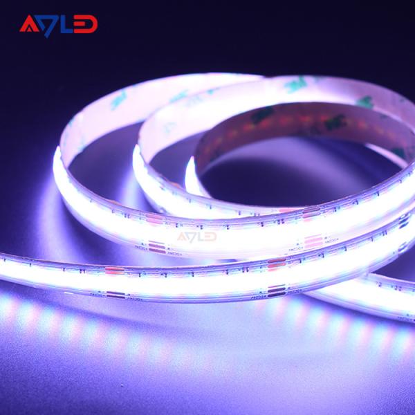 12mm Outdoor Waterproof Cob Led Light Strip Seamless 24v Addressable Rgb Cct Ip65