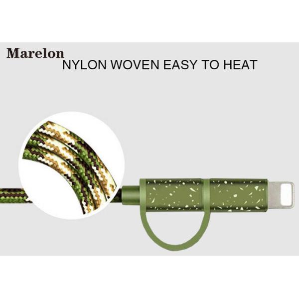 Camouflage Color USB Charging Cable Aluminum Housing Support Charge And Sync