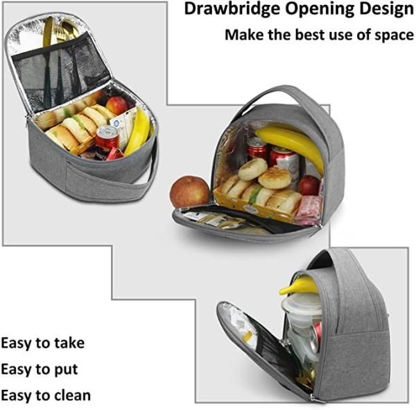 Polyester Lining Insulated Beach Tote Cooler Bag Heavy Duty Insulated Grocery Bags
