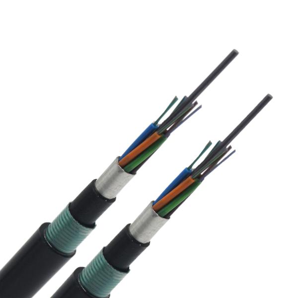 Underground Fiber Optic Cable GYTA33 24 32 36 48 72 96 144 Cores G652D SM Submersible Underwater Cable For Direct Buried Laying