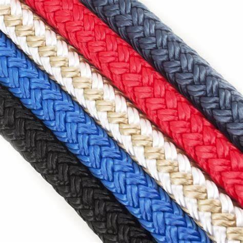Wholesale Nylon Double Braided Marine Anchor Rope / Tow Rope 2x220m