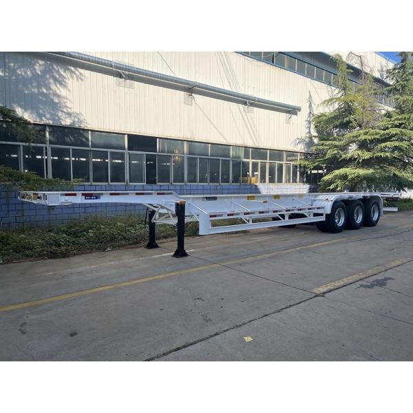 40FT 40 Tons Skeleton Chassis Trailer Truck Container Flatbed Trailer Used Tractor Trailer