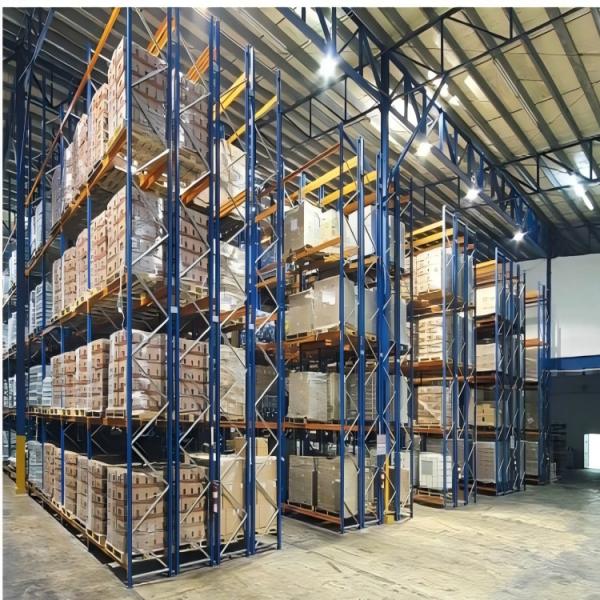 Heavy Duty Adjustable Pallet Racking System , Durable Double Deep Warehouse Storage Racking