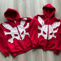 Applique de broderie Unisexe pull-over lourd avec capuchon modèle solide Logo personnalisé