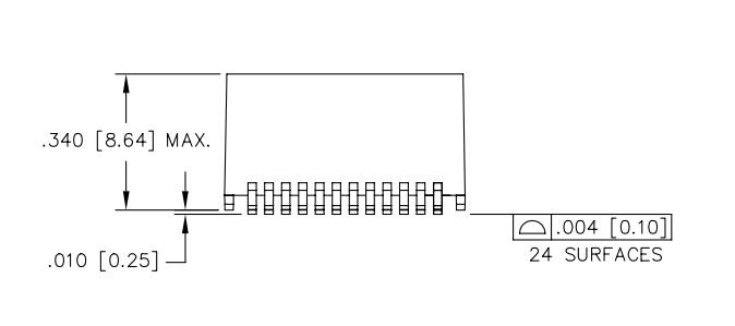 Трансформатор порта 24PIN SMD POE 70W КВАДРАЦИКЛА HX6164NL 1000 BASE-T магнитный