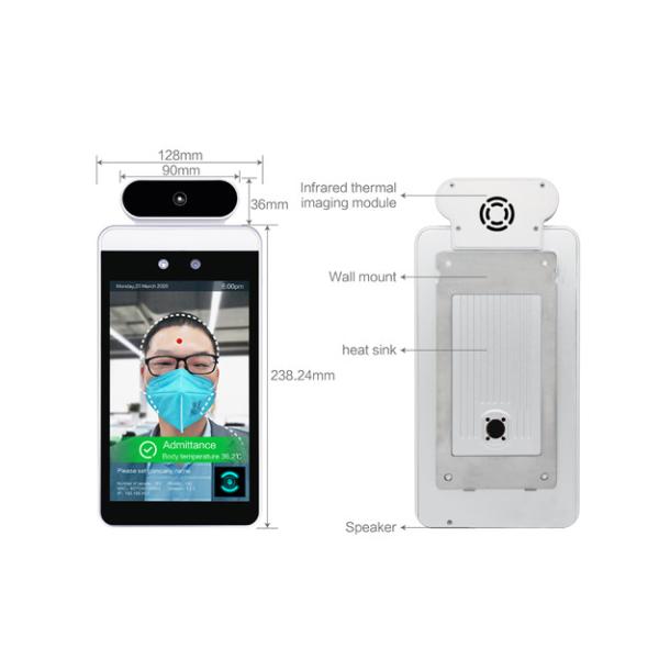SIBO Android 8 Inch Face Recognition And Body Temperature Testing For Time Attendance