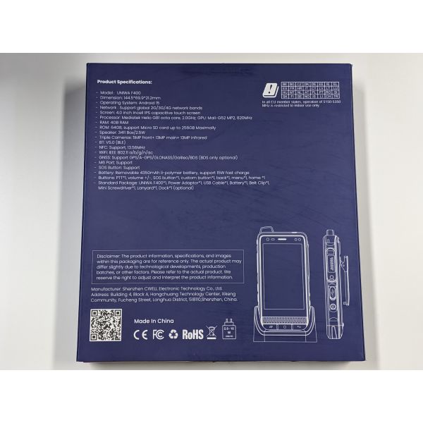 NEW Global Edition UNIWA F400 Zello Walkie Talkie Smartphone 4