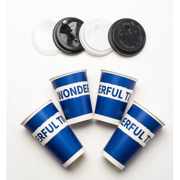 Custom Printed Degradable Wholesale 10 12oz Disposable Double Wall Hot Coffee Paper Cup