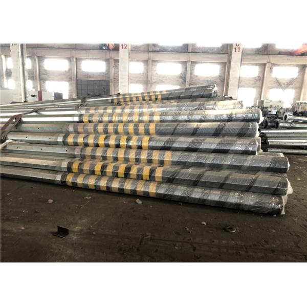 Stainless Steel Tubular Pole / Galvanized Steel Post Substation Structure