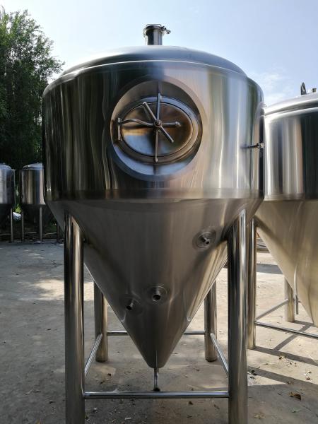 Vertical 1000 Liters Beer Fermentation Tank Home Brew Fermenter For Brewery