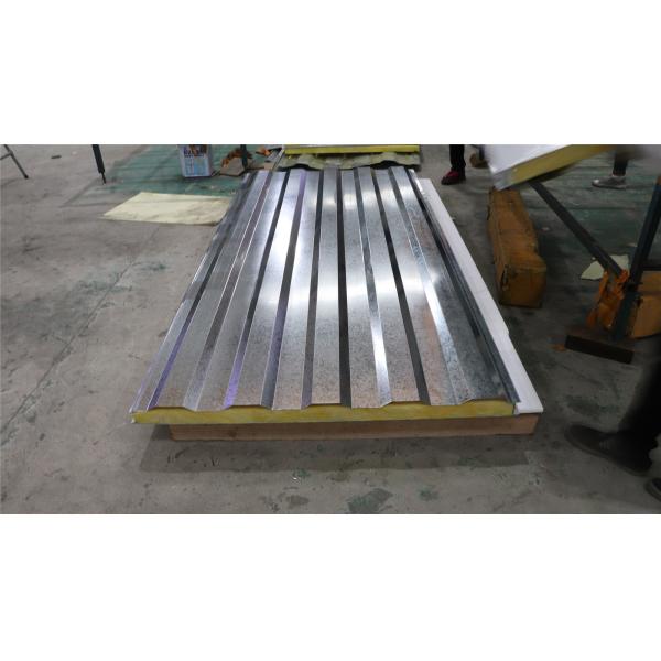 Galvanized Steel Sheet Glass Wool Sandwich Panel Light Weight Wall Panel For Clean Room