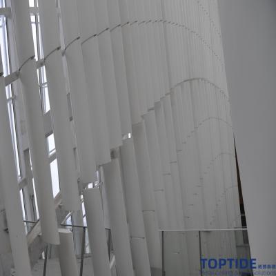 Architectural Vertical 2.0mm PVDF Aluminum Sun Louver For Window