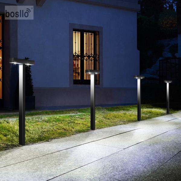 Solar Powered LED Wall Light 6000K White Light or 3000K Warm Light Product Size 11.8*3.4*32cm