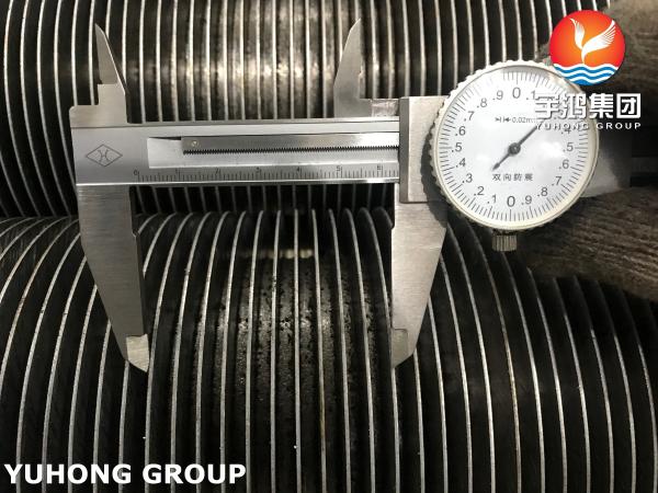 Tubos aleteados HFW de acero de aleación ASTM A213 T9 para generación de energía térmica y nuclear