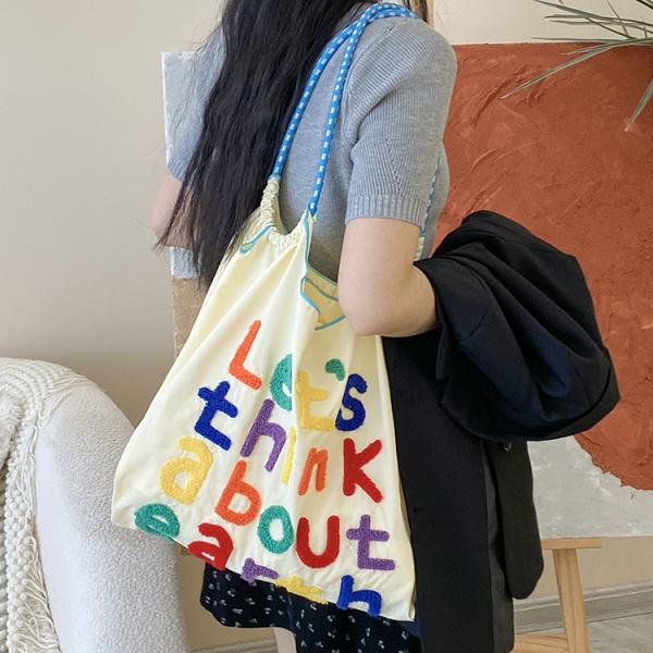 LARGE CAPACITY TOTE BAG KOREAN STYLE INS ALL-IN-ONE SHOULDER BAG FEMALE HAND CARRYING PORTABLE SHOPPING BAG