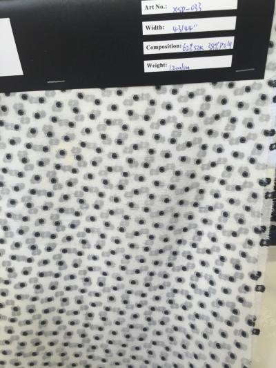 silk/poly clipped jacquard