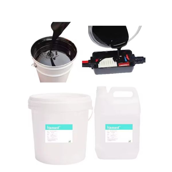 1.0 Thermal Conductivity Two-Component Liquid Potting Silicone Rubber for PCB Power Modules Batteries Sensors Color