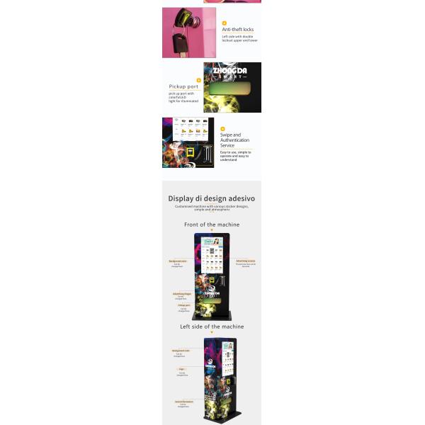 Convenient Age Verification and Payment System Vending Machine for Small Product