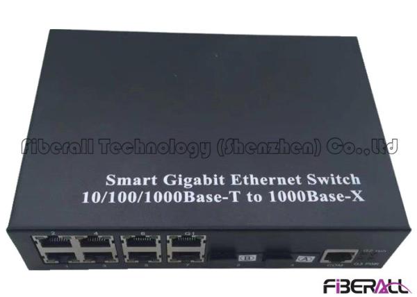 100M/1000M Fiber Ethernet Switch With Two Simplex SC Optical Ports And 8 LAN Ports