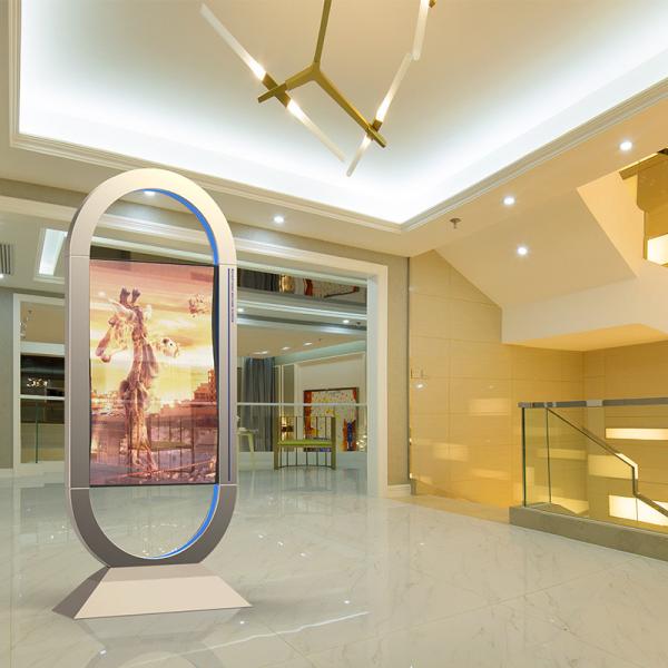 55" реклама модуля 62.52W дисплея Oled излучения собственной личности прозрачная