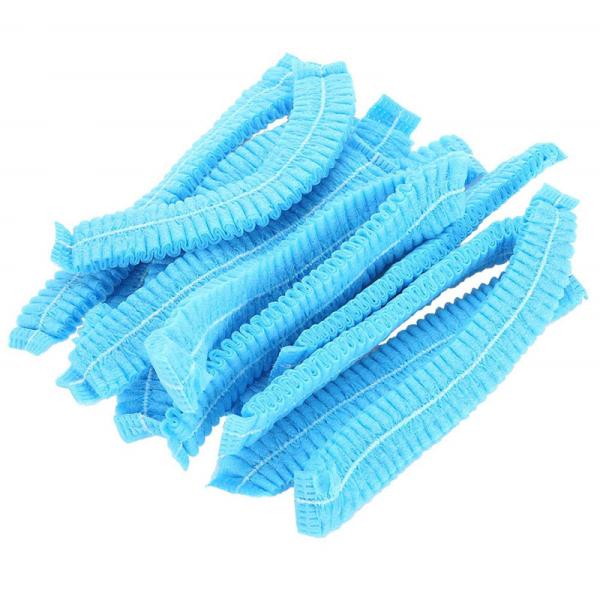 S&J single elastic clip cap disposable non woven strip clip hair shower cap custom pp pe plastic nurse medical clip cap
