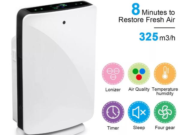 Air Purifier With True HEPA Filter and Humidification Allergies Air Purifier