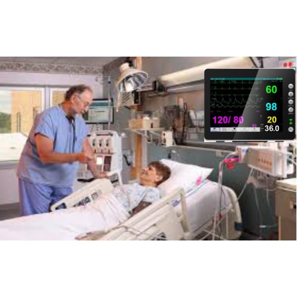 Durable 8 Inch Vital Signs Monitor 6 Parameter ICU Medical Essential Portable Vital Signs Monitor