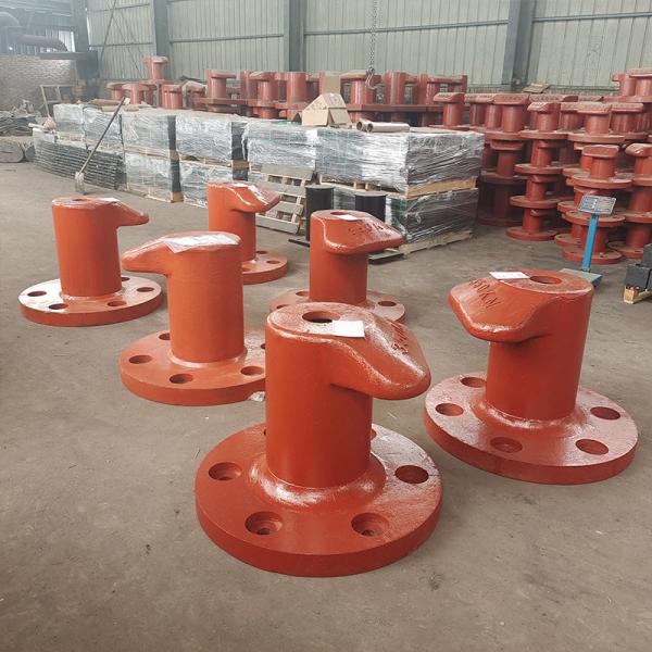350KN Tipo Tee hierro fundido acero inoxidable Boat Bollards Port Bollard Gran buque galvanizado
