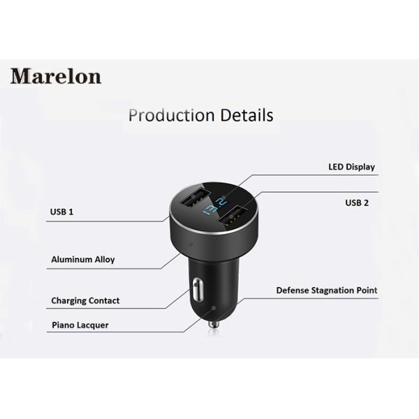 Intelligent Android Car Charger / Iphone Car Adapter Against Short Circuiting