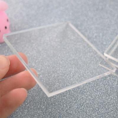 2 - 300 mm Folhas de acrílico decorativo transparente e duro para gravação por corte a laser