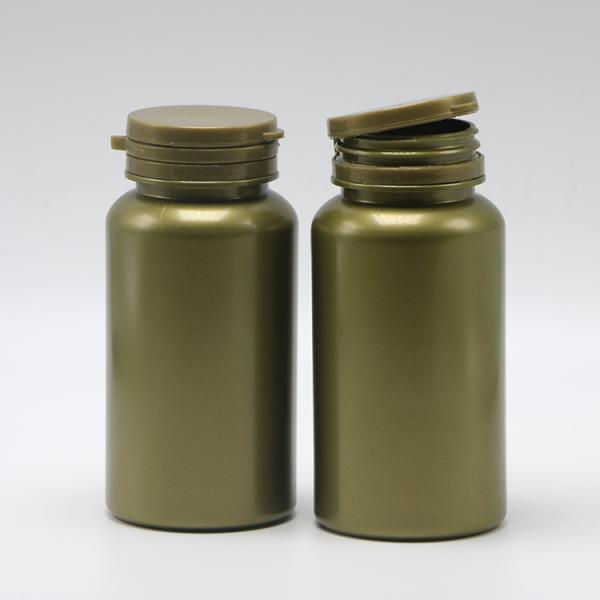 150 ml de PET vide en poudre solide en plastique bouteilles de médicaments chimiques avec bouchon à boucle