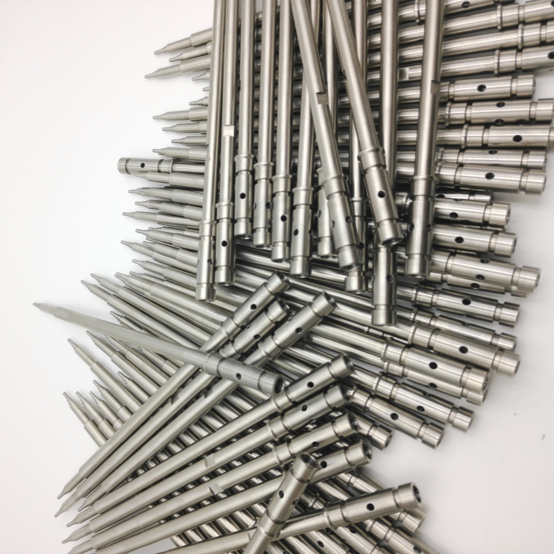 Medical Metal Blowing Deep Hole Long Shaft Side Hole Needle CNC Machining