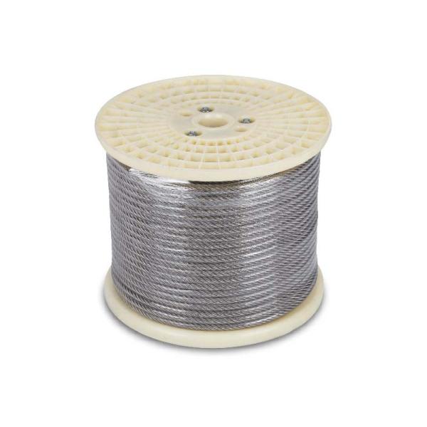 Guaranteed Stainless Steel Wire Rope Cable for Hoist/Crane/Marine Steel Core 7 Wire/19 Wire Construction and Long-Lasting