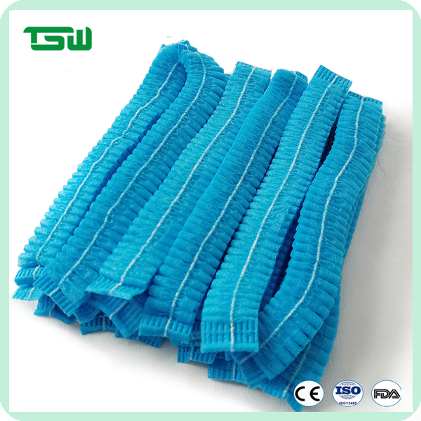 18 19 21 inch Disposable Protective Strip Caps / Bouffant Caps