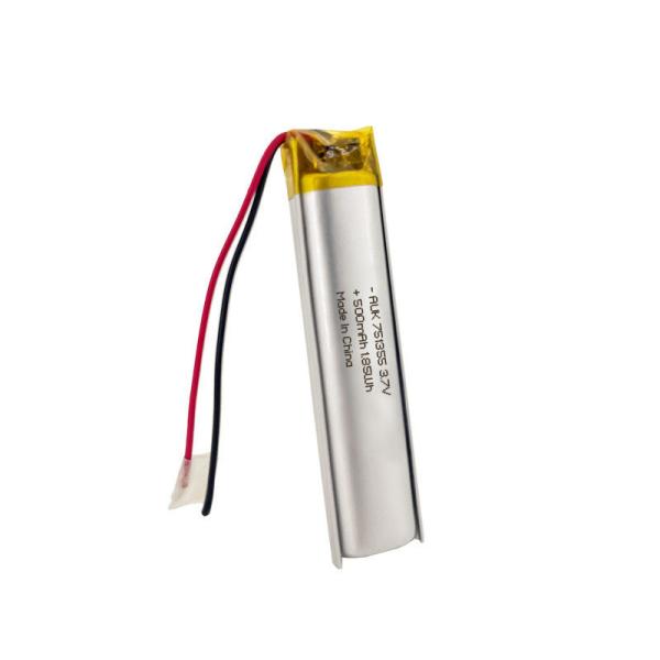 UN38.3 Approved High Energy Density Lipo Battery 751355 3.7V 500mah Lithium Polymer Battery For Medical Equipment With PCB