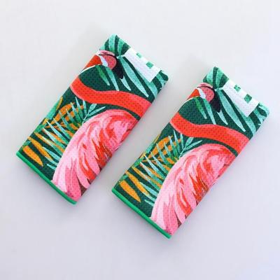 Custom Waffle Microfiber Towels For Golf Easy Cleaning Moisture Proof