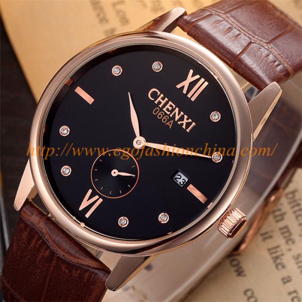 066A Rose Gold Roma Marks Stainless Steel Caseback Watch Quartz Movement Japan Watch OEM