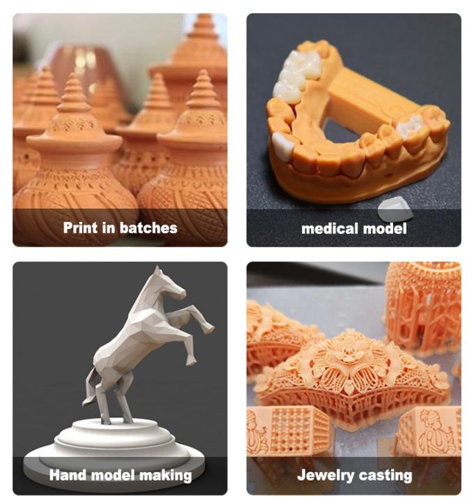 High-Precision LCD 3D Printer with ±0.02MM Z-axis Accuracy, 211*118*300MM Print Size, and 10-20mm/h Printing Speed