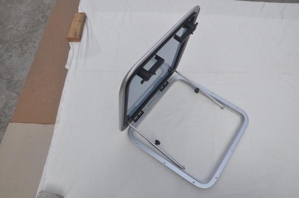 525x525mm Anodized Aluminum Square Hatch Porthole With Tempered Glass For Marine Boat Yacht